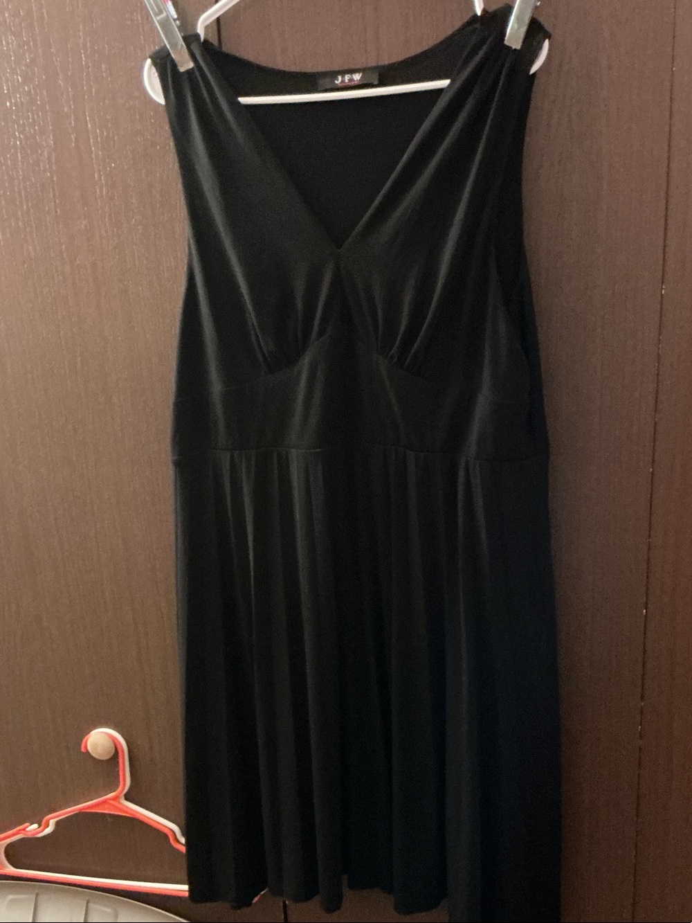 J.P.W. Black V-Neck Sleeveless Dress